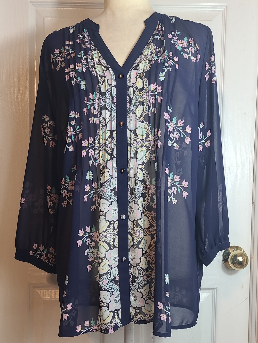 Charter Club Pleated Blouse